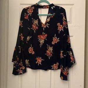 Navy long sleeve shirt